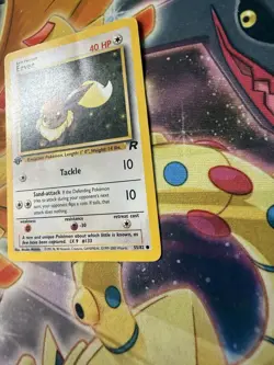 1st Edition Eevee 55/82 Team Rocket Set Rare Vintage Pokemon Card - Image 2