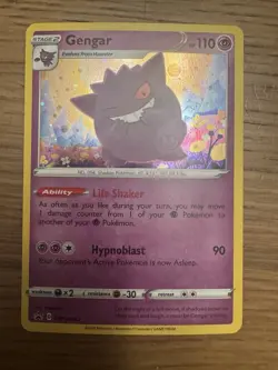 Pokemon Gengar SWSH052 Sword & Shield Promo Holo Card Stage 2 110 HP English - Image 1