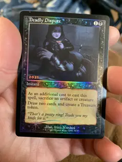 MTG magic cards Deadly Dispute - 30th anniversary retro Foil promo NM - Image 1