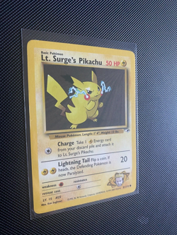 1999 Lt. Surge’s Pikachu Rare Gym Set Pokemon Card Near Mint 81/132 - Image 2