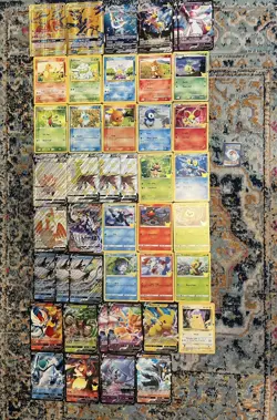 (44 Cards) Pokemon JUMBO Card Lot, Charizard 25th Anniversary , Tag Team - Image 1