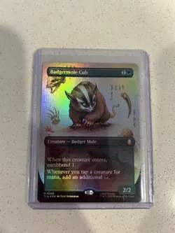 Badgermole Cub (Borderless) Foil TLA 326 - Magic The Gathering Card - Image 3
