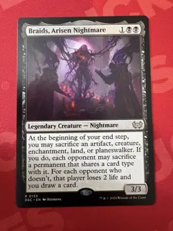 Braids, Arisen Nightmare 133 NM Duskmourn: House of Horror Commander MTG - Image 1