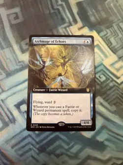 MTG Extended Art Archmage of Echoes NM Unplayed Commander: Wilds of Eldraine - Image 1