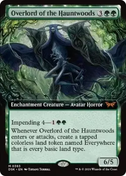 Overlord of the Hauntwoods (Extended Art) Duskmourn: House of Horror Magic MTG - Image 1