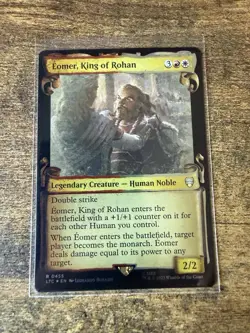 Foil NM Eomer, King of Rohan Showcase Scrolls Commander LTR MTG - Image 1