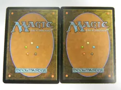 MTG Deckmaster Karplusan Forest & Sulfurous Springs Rare Lands VG - Excellent - Image 2