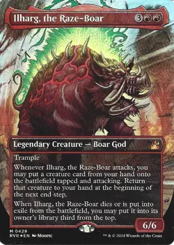 Ilharg, the Raze-Boar (0429) - Ravnica Remastered Mythic Rare Anime Bor. (Foil) - Image 1