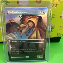 MTG Magic The Gathering Clarion Conqueror Borderless Showcase FOIL Tough Pull! - Image 2