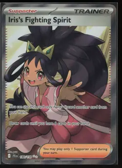 Pokemon Iris's Fighting Spirit - Ultra Rare SV09: Journey Together 180/159 NM - Image 1