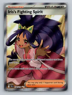 Pokemon SV09: Journey Together #180/159 Iris's Fighting Spirit Holo - Image 1