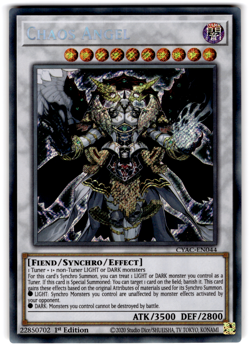 YUGIOH CHAOS ANGEL SECRET RARE 1ST EDITION NEAR MINT CYAC-EN044 - Image 1