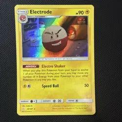 Pokemon Cards Electrode 39/181 Team Up Sun & Moon Holo Rare NM - Image 1