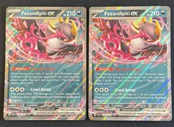 (2x) Fezandipiti EX 038/064 Double Rare Pokemon TCG Card Shrouded Fable NM - Image 1