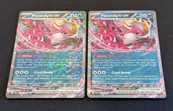 (2x) Fezandipiti EX 038/064 Double Rare Pokemon TCG Card Shrouded Fable NM - Image 2