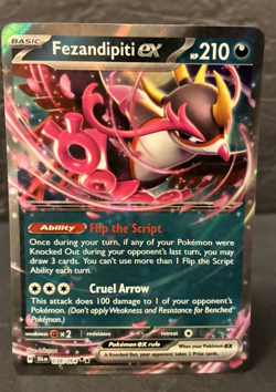 Pokemon TCG Fezandipiti ex 038/064 Shrouded Fable Holo Rare Near Mint - Image 1