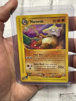 Pokemon Card - Aquapolis 54/147 - MAROWAK (uncommon) - LP+ Vintage Vtg Nintendo - Image 1