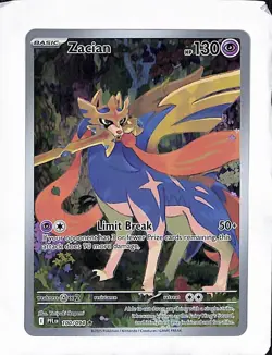 2025 Pokemon Phantasmal Flames Zacian 100/094 Illustration IR TCG - Image 1