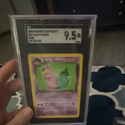 Pokemon Dark Slowbro Team Rocket 1st Edition Rare TGMRA 9.5 Graded Card #29 2000 - Image 1
