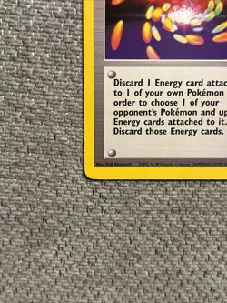 Pokemon TCG Base Set Trainer Super Energy Removal Card 79/102 Rare NM / LP - Image 5