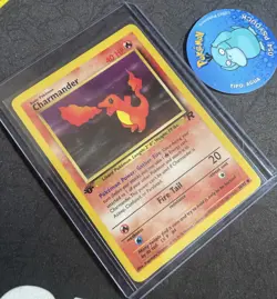 Charmander 50/82 1ST EDITION Team Rocket Vintage Pokemon TCG WOTC NM - Image 3