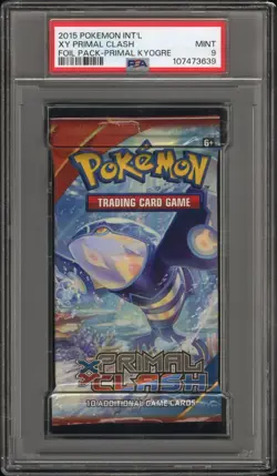2015 POKEMON XY PRIMAL CLASH FOIL PACK PRIMAL KYOGRE PSA 9 Mint 107473639 - Image 1