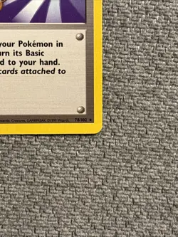 Pokemon TCG Scoop Up Trainer Base Set, Unlimited Rare Card 78/102 LP Condition - Image 2