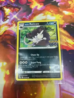 Alolan Raticate 042/078 Pokemon GO Regular NM-Mint Pokemon Card TCG - Image 3