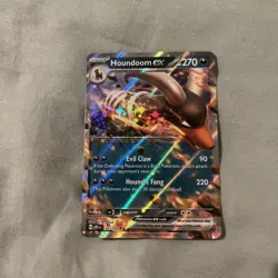 Pokemon Houndoom ex 134/197 Obsidian Flames Scarlet & Violet Double Rare - Image 1