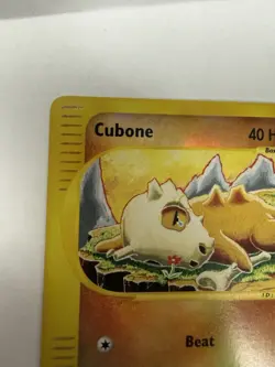 Pokemon Cubone 40 HP Basic Expedition Base Set 103/165 Reverse Holo 2002 - Image 3