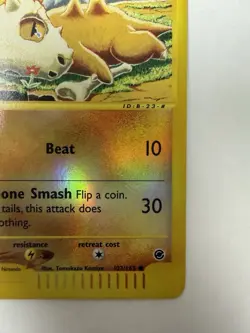 Pokemon Cubone 40 HP Basic Expedition Base Set 103/165 Reverse Holo 2002 - Image 5