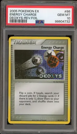 Pokemon Energy Charge EX Deoxys Reverse Holo #86 PSA 10 Gem Mint - Image 1