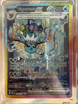 Pokemon Vaporeon ex 149/131 Sv: Prismatic Evolutions Special Illustration Rare . - Image 3