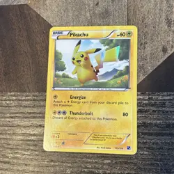 Pikachu Pokemon 115/114 Black & White Rare Holo VLP See - Image 1