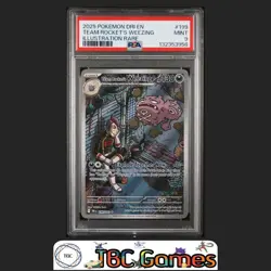 Team Rocket's Weezing Destined Rivals #199 Illustration Rare PSA 9 - Image 1
