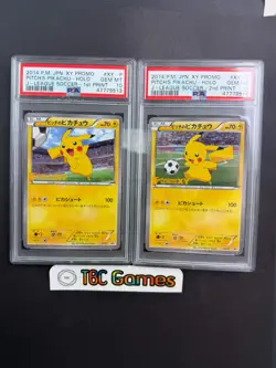 Pitch's Pikachu J League Soccer XY 1st 2nd Print Japanese Sequential PSA 10 - Image 1