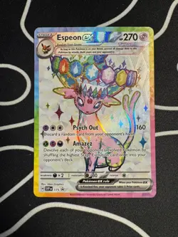 Pokemon TCG - Umbreon ex 176 & Espeon ex 175 Prismatic Evolutions Ultra Rare NM - Image 2