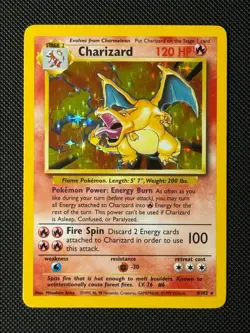 Pokemon Cards Charizard 4/102 Holo Base Set Rare NM 1 - Image 1
