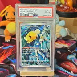 Pokemon Misty's Psyduck Destined Rivals Illustration Rare PSA 10 #193/182 - Image 1