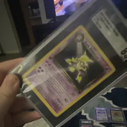 Pokemon Dark Alakazam Team Rocket 1st Edition Rare SGC 8 Graded Card #18 2000 - Image 4