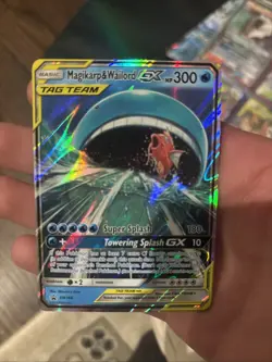 Pokemon Magikarp and Wailord Tag Team GX Promo Card Sun and Moon - Image 1