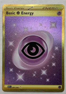 Pokemon Scarlet & Violet 151 Gold Psychic Energy 207/165 Hyper Rare NM - Image 1
