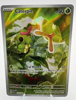 Pokemon Caterpie 172/165 SV Scarlet & Violet 151 IR Full Art English NM - Image 1
