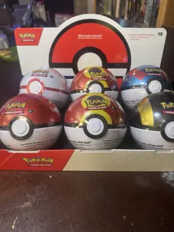 Pokemon TCG Poke Ball Tin Q4 2025 Full Set WITH DISPLAY - Image 1