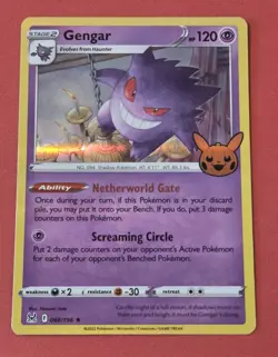 Pokemon Gengar 066/196 Rare Holo TCG SWSH Pack Fresh! Lost Origin Early - Image 1