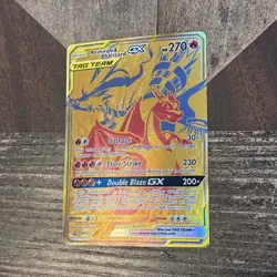 2021 Pokemon Tag Team Reshiram & Charizard GX SM247 Black Star Promo NM - Image 2