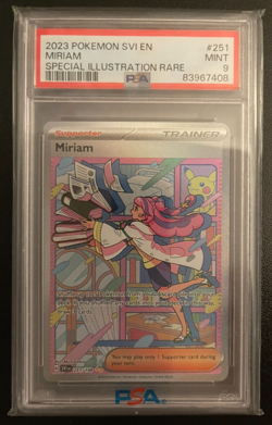 2023 POKEMON SVI EN-SCARLET & VIOLET SPECIAL ILLUSTRATION RARE #251 MIRIAM PSA 9 - Image 1