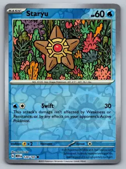 Pokemon TCG SV: Scarlet & Violet 151 Staryu 120/165 Reverse Holo - Image 1