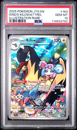2025 POKEMON JTG EN-JOURNEY TOGETHER ILLUSTRATION RARE IONO'S KILOWATTREL PSA 10 - Image 1