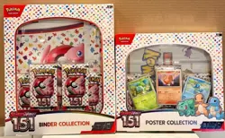 Pokemon TCG Scarlet & Violet 151 Binder and Poster Collection Box Set Lot - New - Image 1
